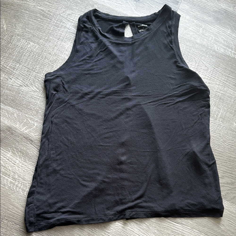 Halogen Black Sleeveless Swing Back Tank Top